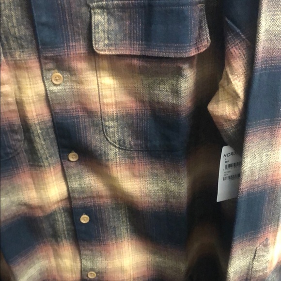 Lucky Brand Plaid Shirt Jacket - Black and Tan - Picture 3 of 6